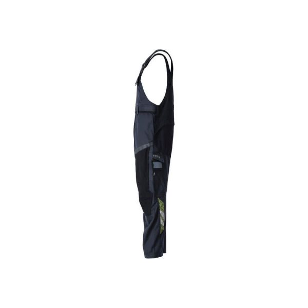 Mascot Hi Vis Fr Arc And Acid Multi-Protective Bib & Brace With Knee Pad Pockets 21569-281. Accelerate Multisafe